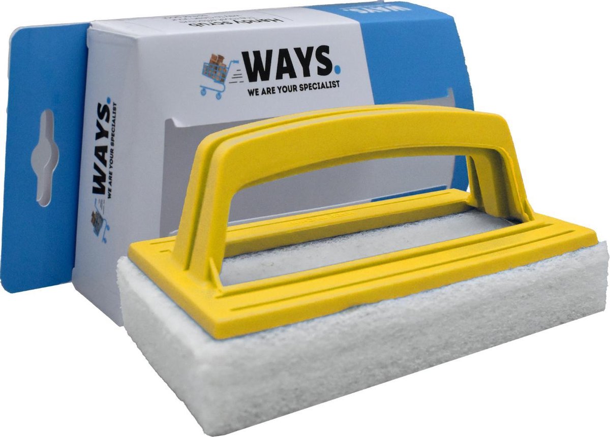 WAYS - Zwembad onderhoud - Scrubborstel - 15 x 9 x 8 cm - Handy Scrub