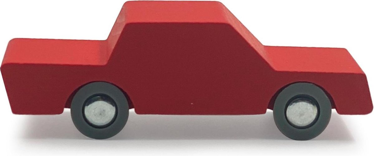 waytoplay heen&weer auto - red (rood gekleurd hout)