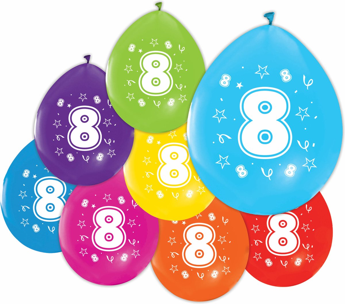 Ballonnen 8 jaar verjaardag
