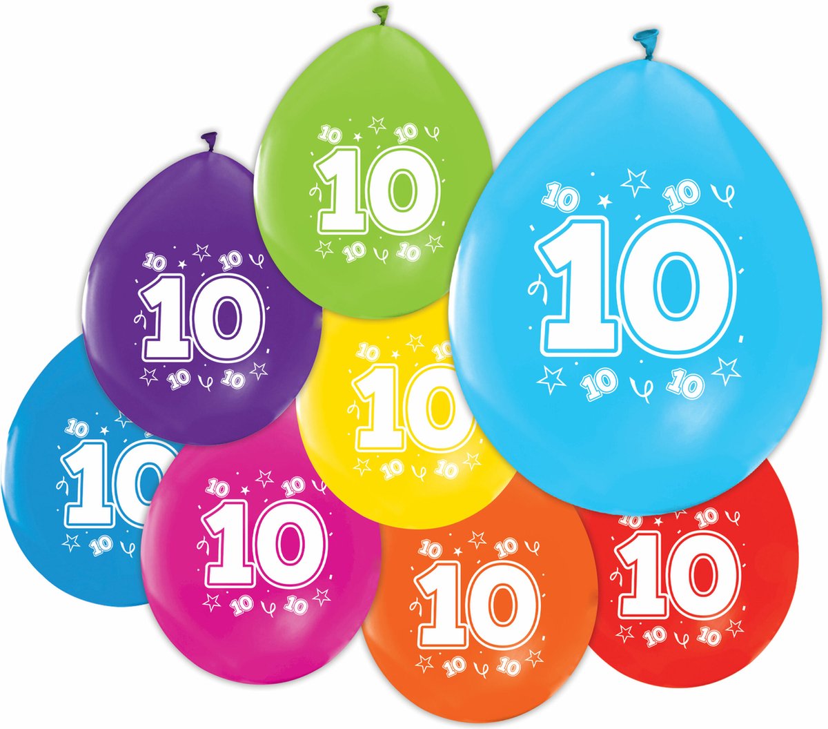Latex ballonnen 10 jaar verjaardag