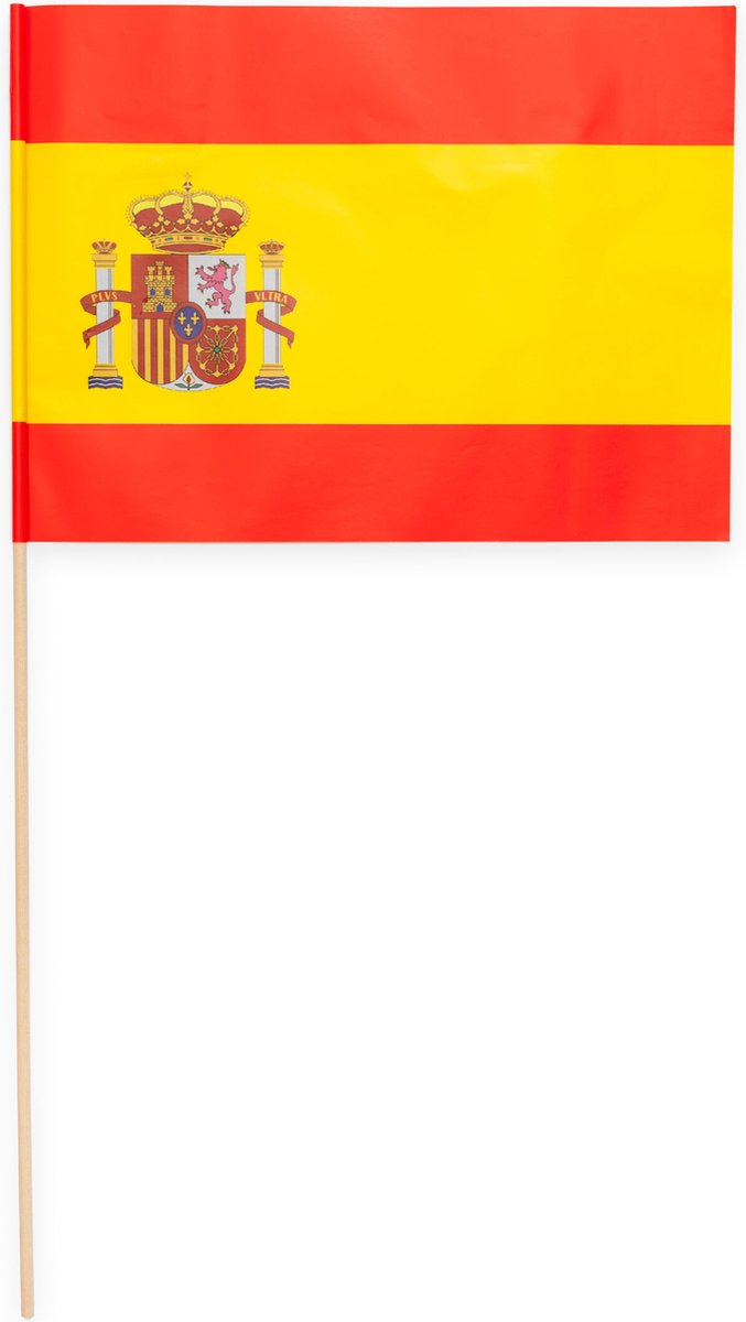 20 Papieren zwaai vlaggen 20 x 30 centimter Spanje