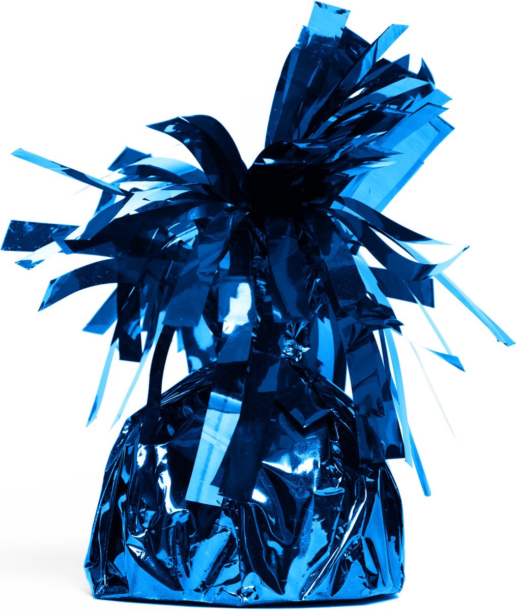 24x Ballon gewichtje Koninklijk Blauw 170 gram - Ballongewicht Gewicht Ballonnen Feest Accesoires Thema Party Tafeldecoratie Tafel Decoratie