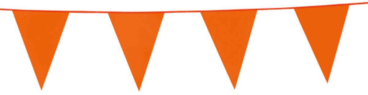 24x Vlaggenlijn Oranje 10 meter - Verjaardag Feest Party Festival Poolparty Decoratie Koningsdag