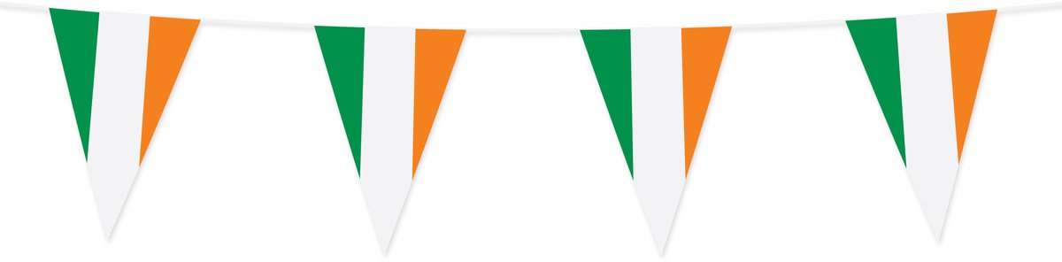 2x Vlaggenlijn Ierland 10 Meter - Voetbal EK WK Landen Land Feest Versiering Decoratie