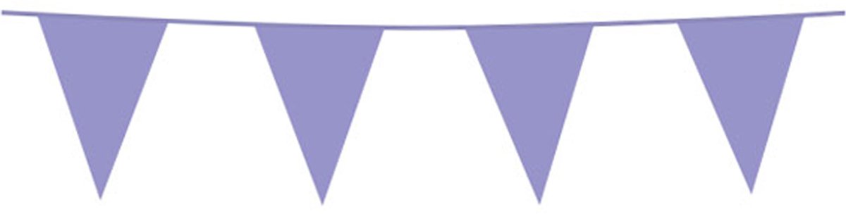 2x Vlaggenlijn Lila 10 meter - Verjaardag Feest Party Festival Poolparty Decoratie