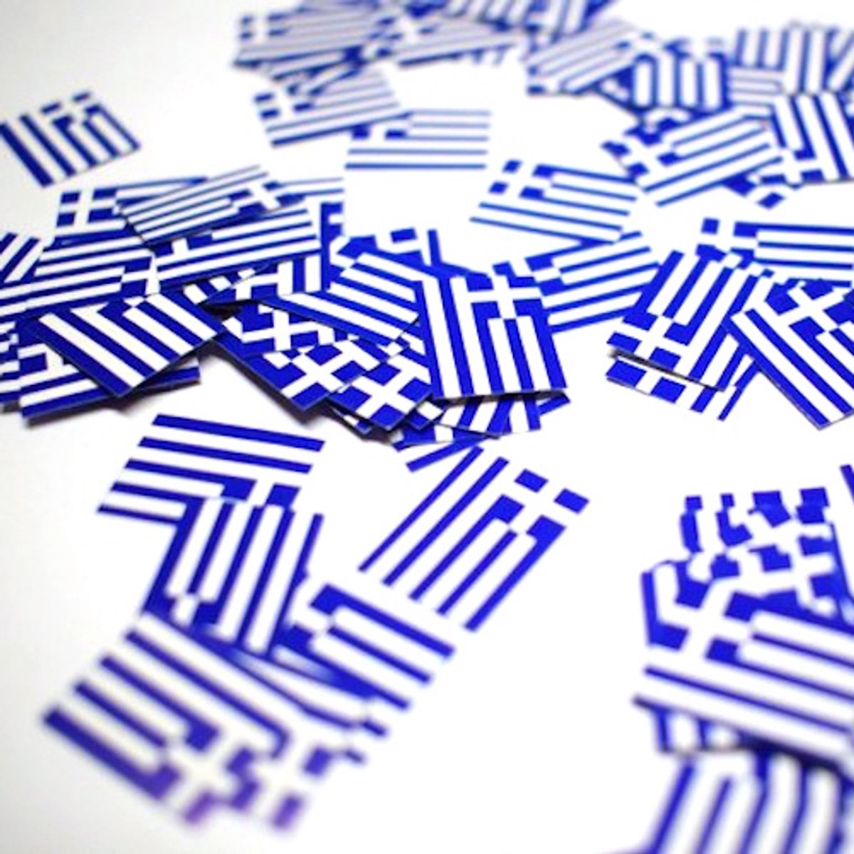 300 stuks Tafel confetti papier Griekenland - Hapjes Cocktail Tapas Zomer Terras EK WK Voetbal Decoratie Tafelconfetti