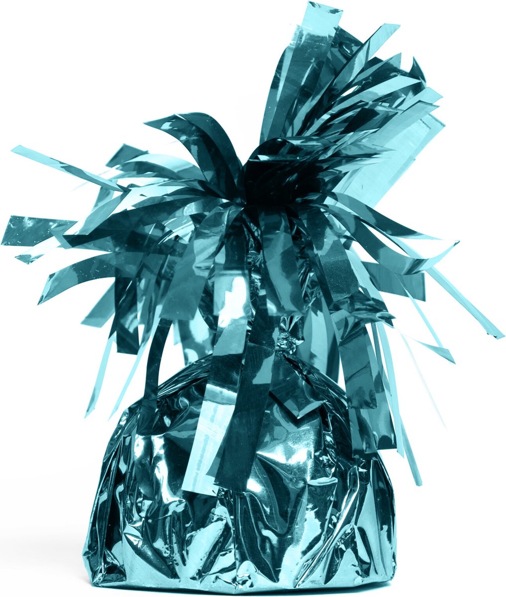 36x Ballon gewichtje Licht Blauw 170 gram - Ballongewicht Gewicht Ballonnen Feest Accesoires Thema Party Tafeldecoratie Tafel Decoratie