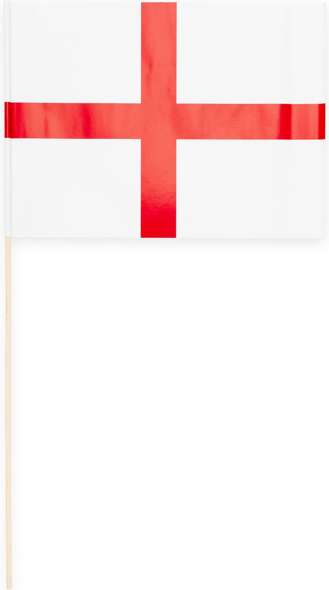 50 Papieren zwaai vlaggen 20 x 30 centimter St. George