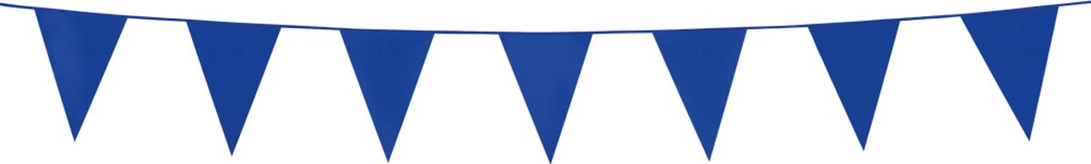 6x Mini Vlaggenlijn Blauw 3 meter - Verjaardag Feest Party Festival Poolparty Decoratie