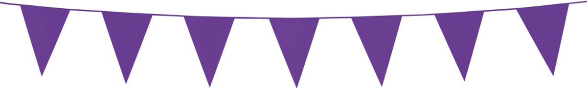6x Mini Vlaggenlijn Paars 3 meter - Verjaardag Feest Party Festival Poolparty Decoratie