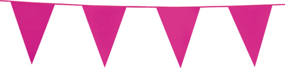 6x Vlaggenlijn Roze 10 meter - Verjaardag Feest Party Festival Poolparty Decoratie