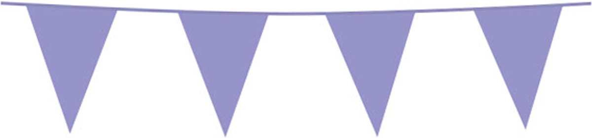Vlaggenlijn Lila 10 meter - Verjaardag Feest Party Festival Poolparty Decoratie