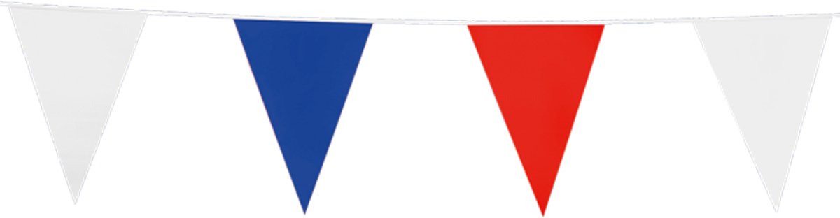 Vlaggenlijn Rood / Wit / Blauw 10 meter - Vlaggenlijn Vlag Vlaglijn Festival Feest Party Feest Thema Nederland Koningsdag