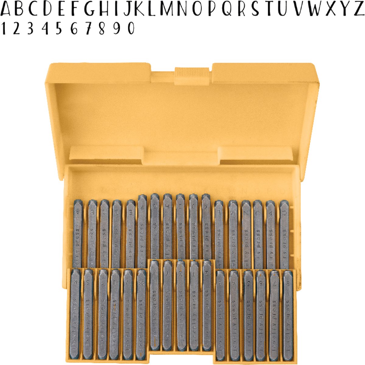 Alphabet stamps jewelry press - We R Makers