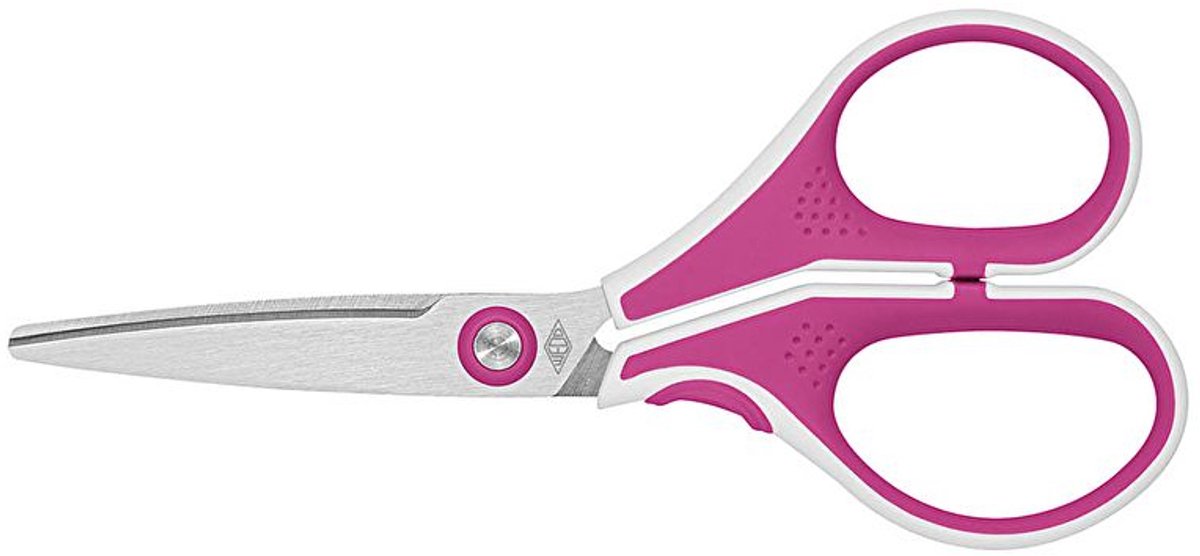 Wedo 975 5009, Volwassene, Rechte knip, Enkel, Roze, Wit, Roestvrijstaal, Universeel