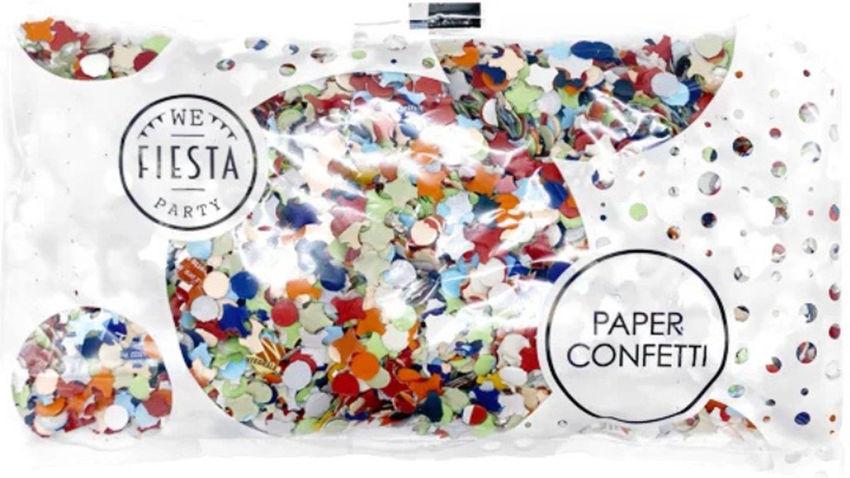 Confetti 100 gram papier Multikleur