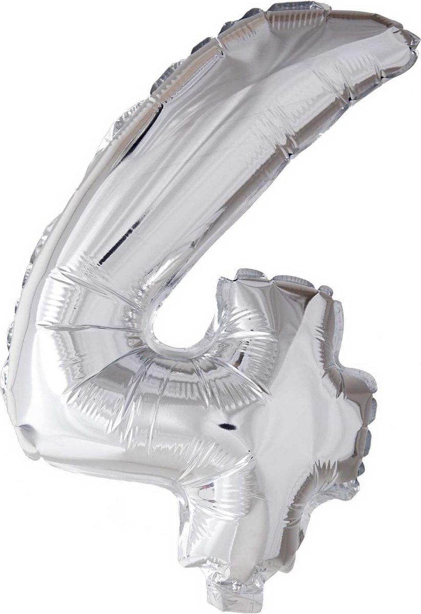 Folieballon cijfer 4