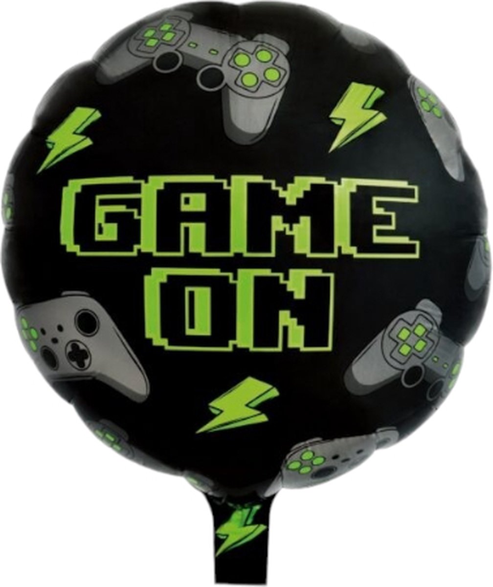 Folieballon gaming game on rond, 46cm
