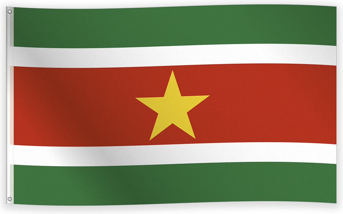 Vlag suriname 90 x 150cm
