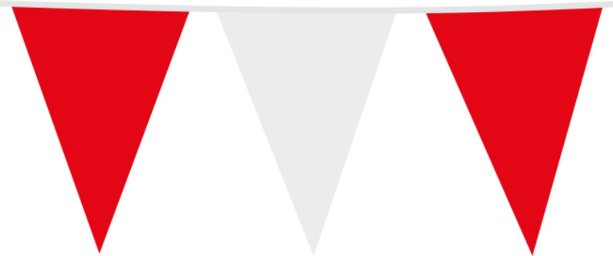 Wefiesta Vlaggenlijn 30 X 45 Cm Polyetheen Rood/wit