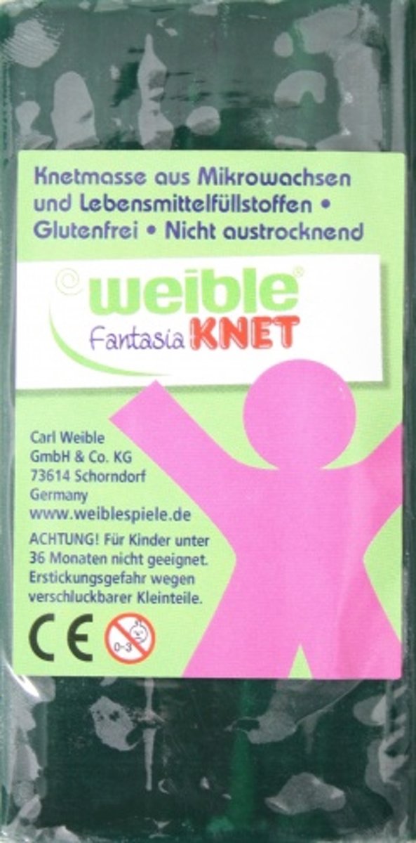 Weible Knet Fantasie Klei Blokvorm Zwart - 250 Gram