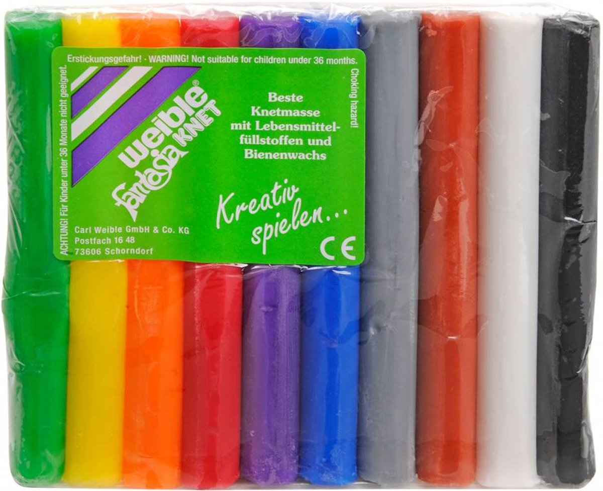 Weible Knet Fantasie Klei 10 Rollen