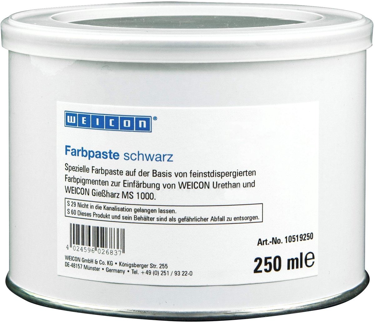 WEICON Kleurpasta Zwart 250 G