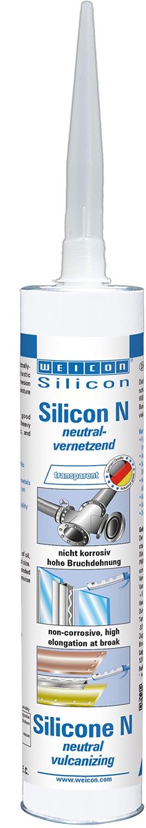 Weicon Silicon N transparant 310 ml neutraal uithardend 13400310
