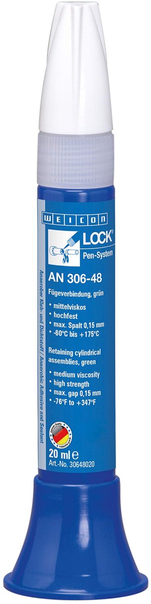 Weicon WEICONLOCK AN 306-48 – 20 ml – Hoogtemperatuurbestendig – Groen