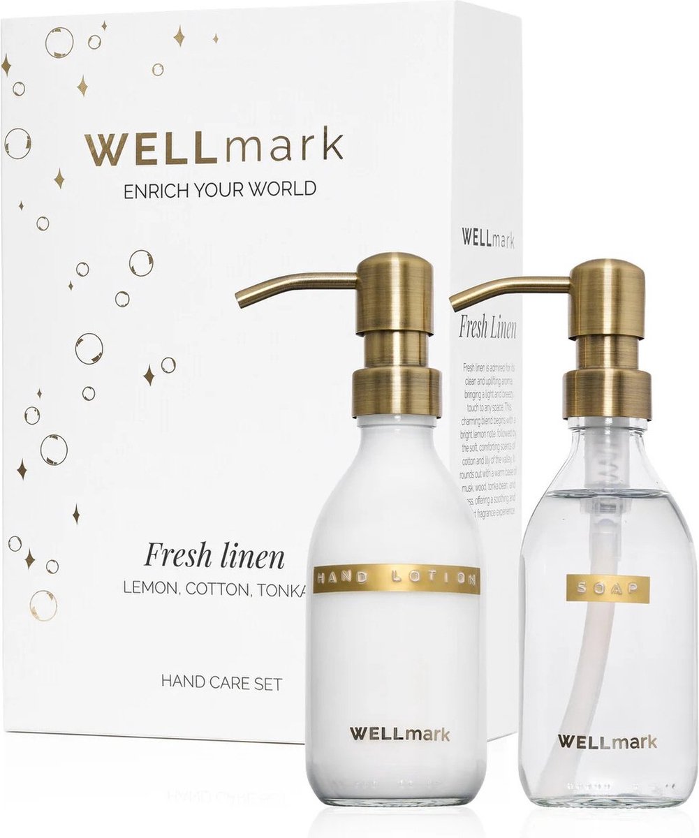 Hand verzorging cadeauset linen