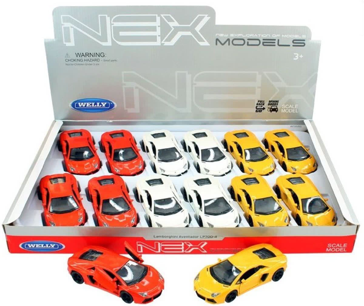 Lamborghini Aventador LP700-4 display 12 WELLY 43643 / 1:34-1:39 collection