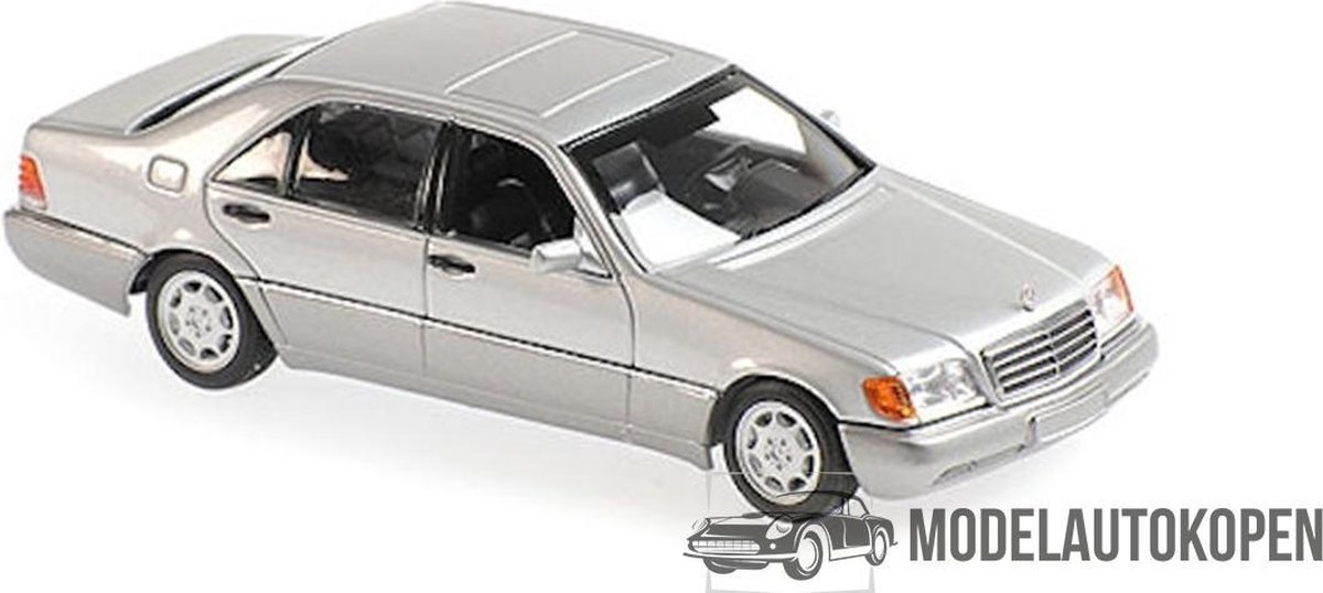 Mercedes-Benz 600SEL (Zilver) 1/43 Welly Collection - Modelauto - Schaalmodel - Model auto - Miniatuurautos - Miniatuurauto