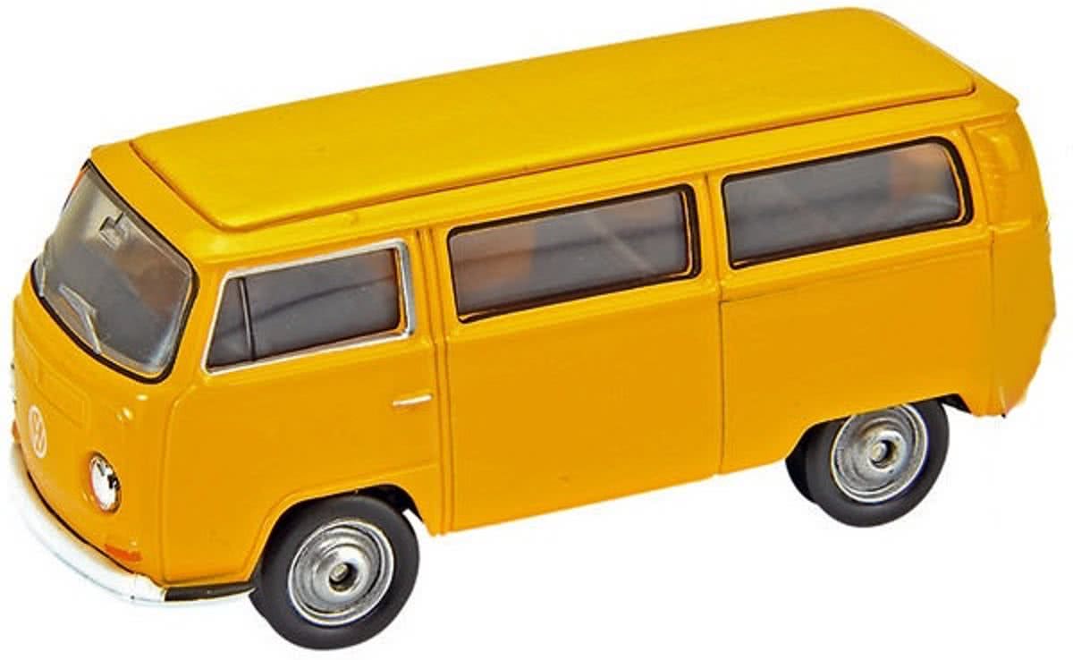 Welly Metalen volkswagen bus (1972): geel