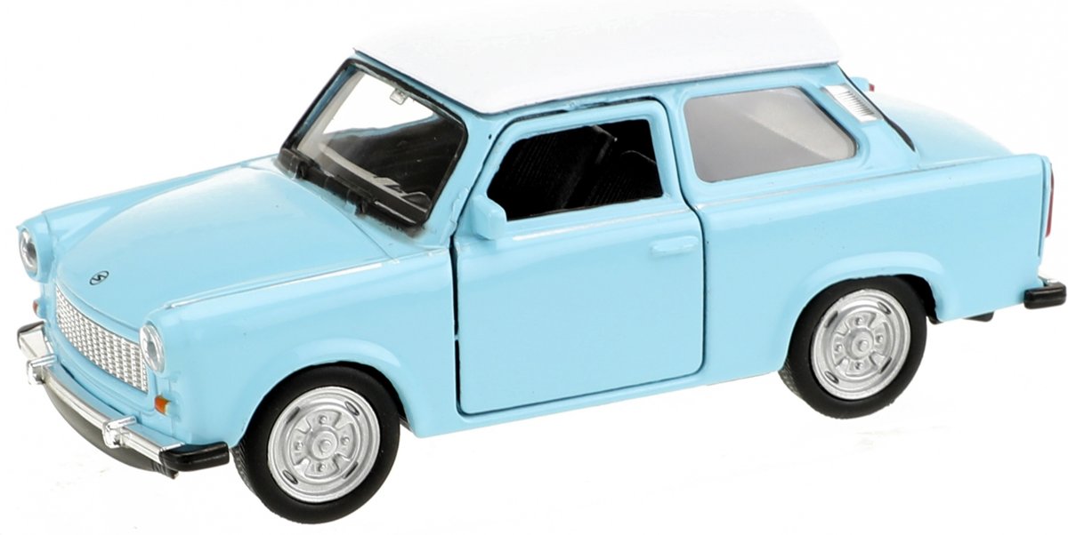 Welly Trabant Auto Lichtblauw/ Wit 10,5 Cm