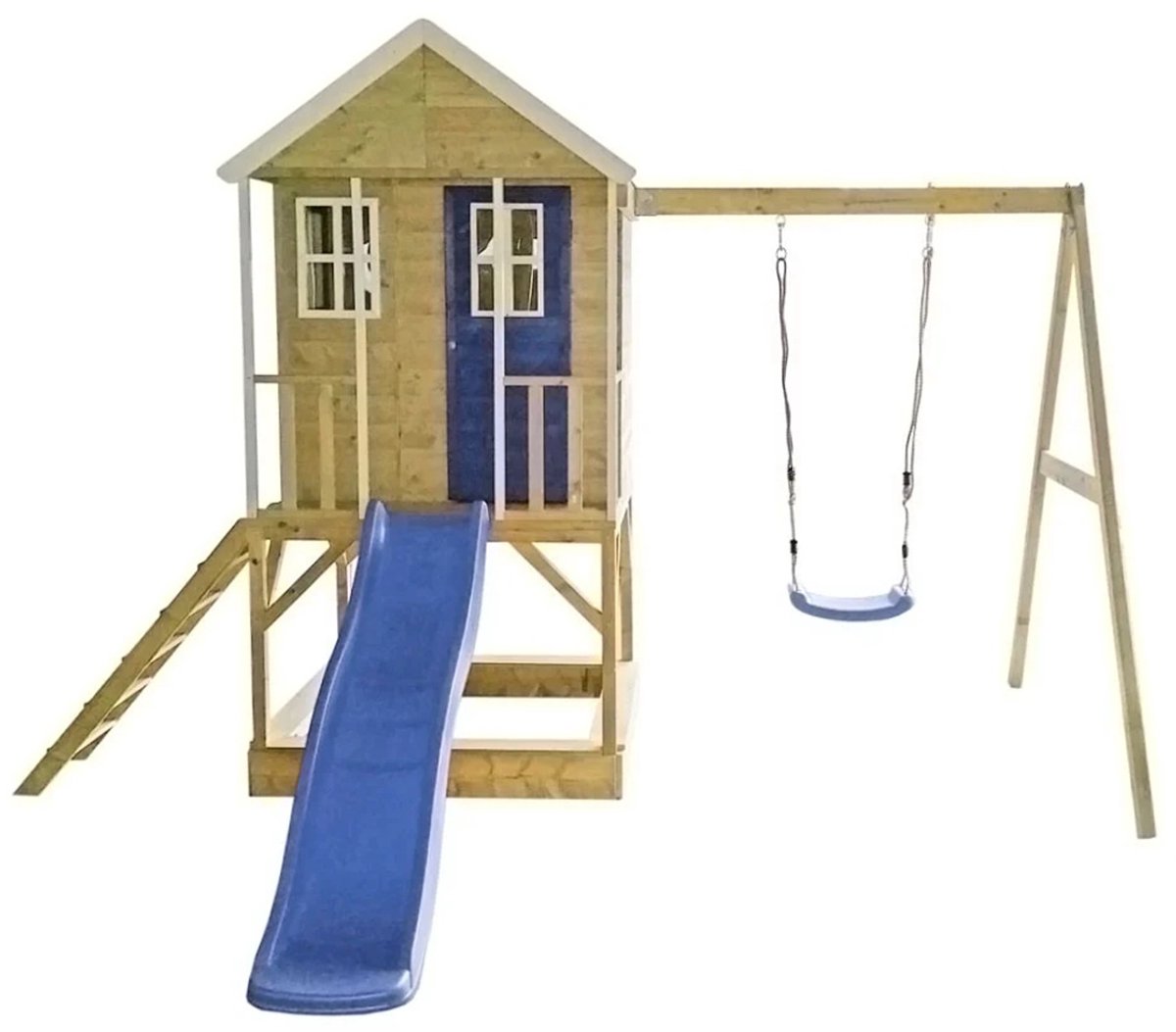   Alpaca   met Glijbaan, Schommel en zandbak WTM10 Blauw