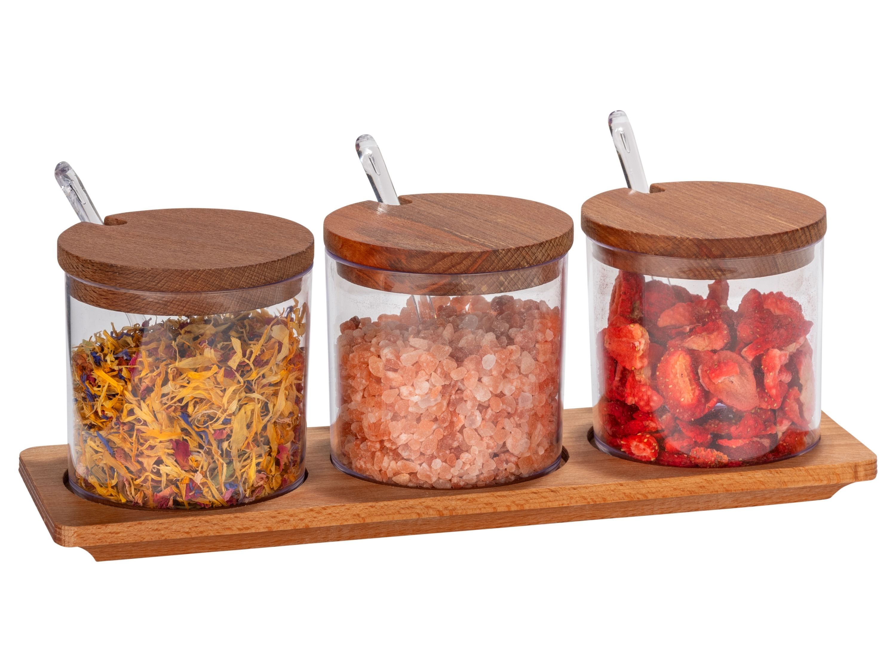 Wenko Kruidenpotjes (rond met lepel, set van 3)