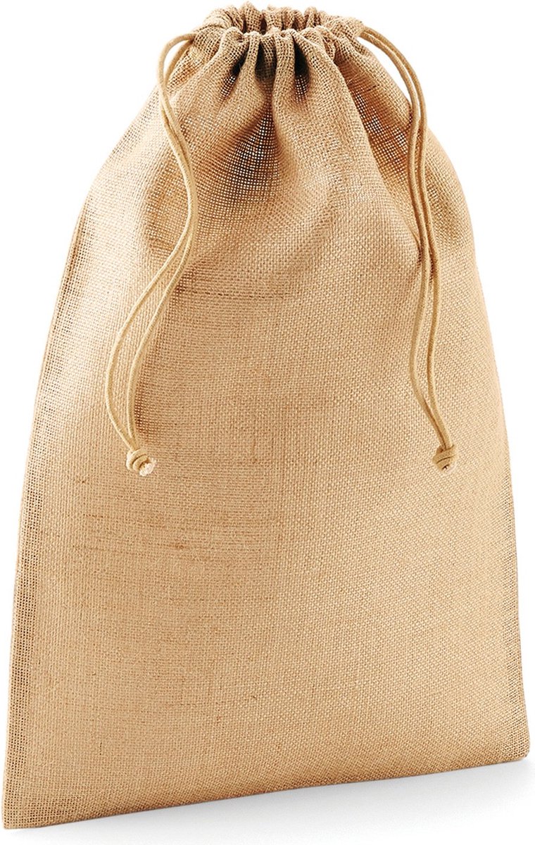 Westford Mill Jute Stuff Bag WM415 - Natural - Maat S
