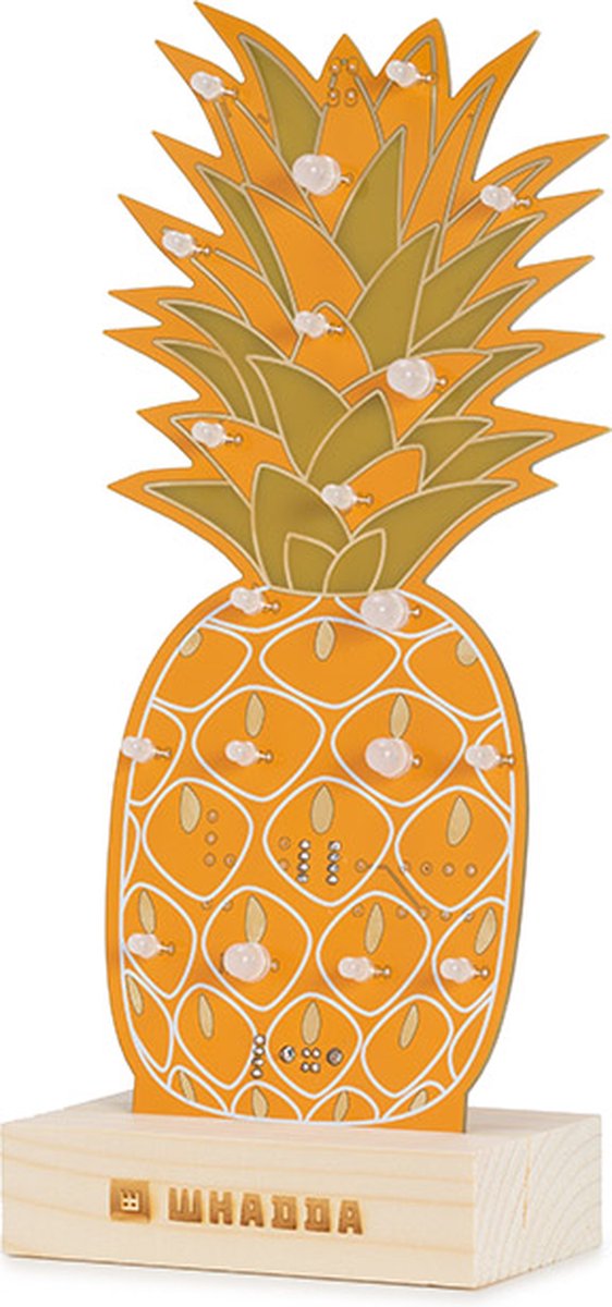 Whadda Ananas XL Soldeerkit - Educatieve Soldeerkit Met LEDs - Leren Solderen - STEM Speelgoed - Educatief Speelgoed