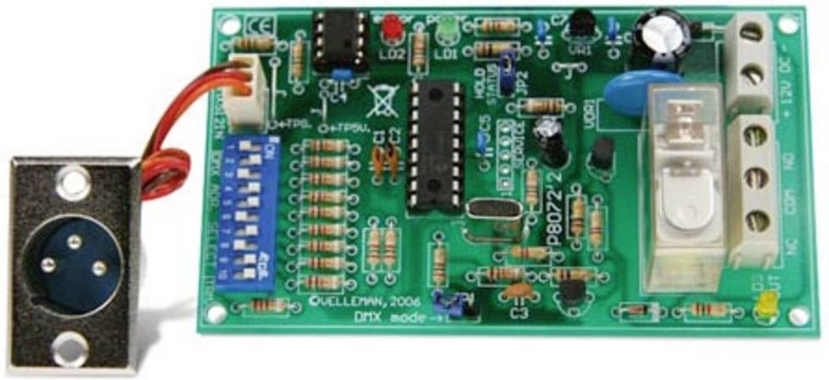 Whadda DMX-Gestuurde Relais Met DMX512-Protocol - Soldeerkit - Velleman - Kit