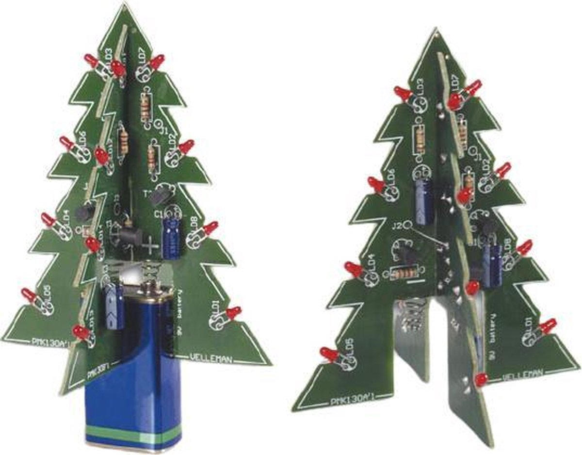 Whadda 3d Kersboom 9v 80 X 88 X 102 Mm Groen/rood