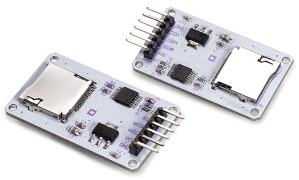 Whadda Data logging-shield voor Arduino®, set, 2 stuks, eenvoudige installatie, compatibel met microSD- en microSDHC-kaarten