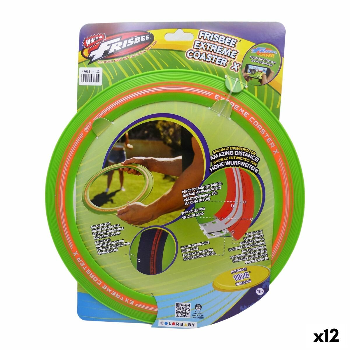 Frisbee Wham-O 33 x 4,2 x 33 cm (12 Stuks)