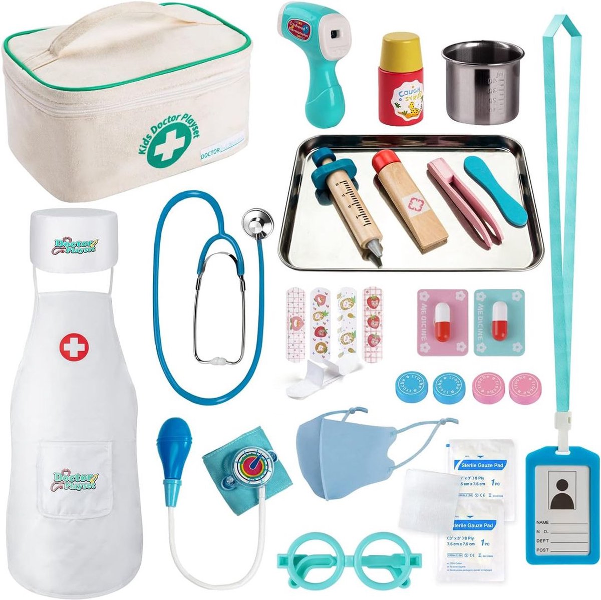 Dokterset Speelgoed - Dierenarts Speelgoed - Dokterset - Kinderspeelgoed voor Jongens en Meisjes - Vanaf 2 Jaar geschikt voor 3, 4, 5 en Ouder