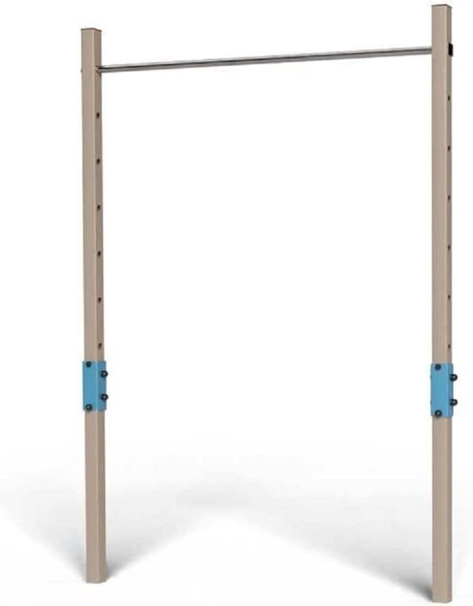 White-Label® Turnrek - Rekstok - Duikelrek - Tuinrek - Grijs met Blauw