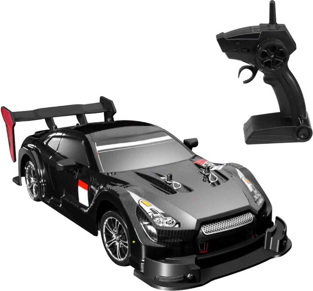 White-label® RC Auto Volwassenen - Bestuurbare Auto voor Buiten - Offroad - Zwart