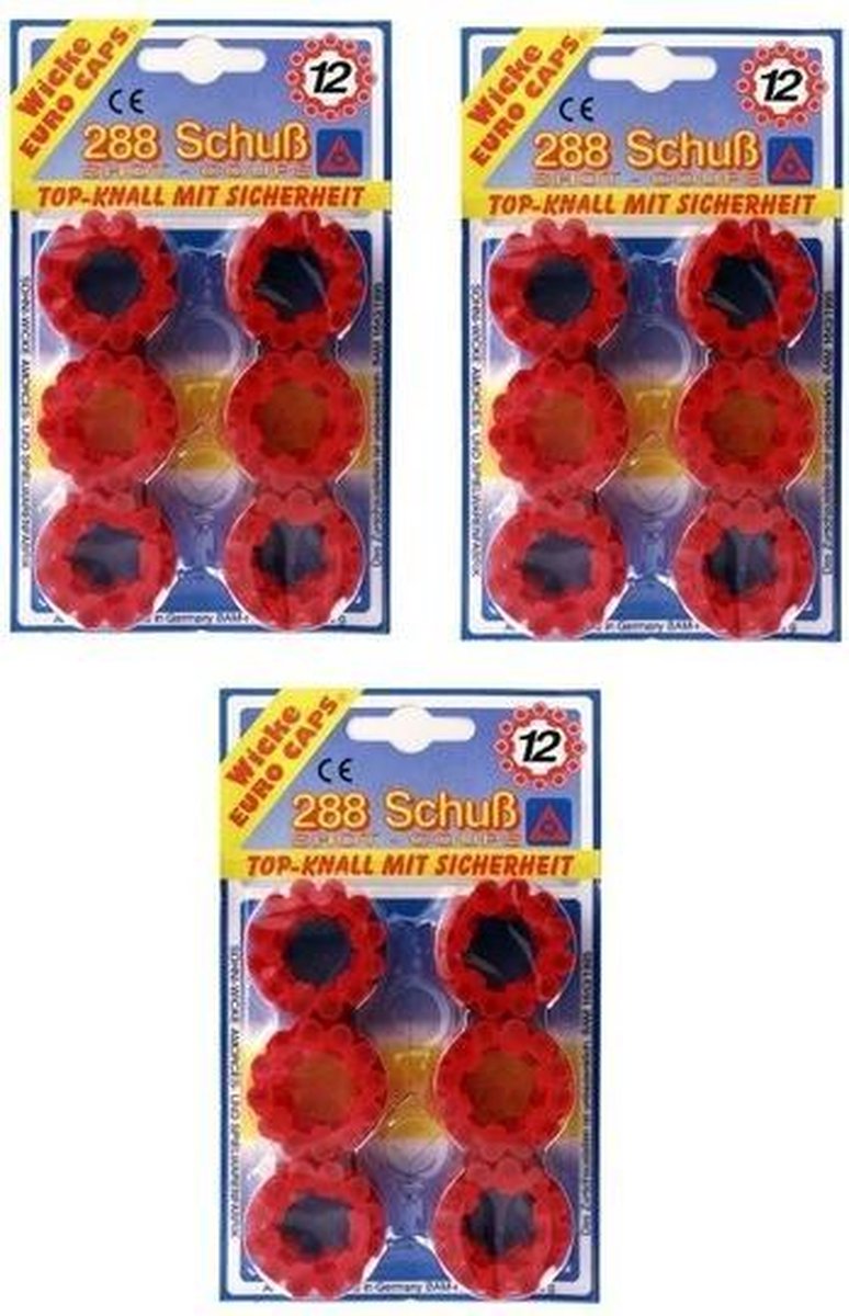 Speelgoed plaffertjes 12 schots 864 schoten - Speelgoedpistolen