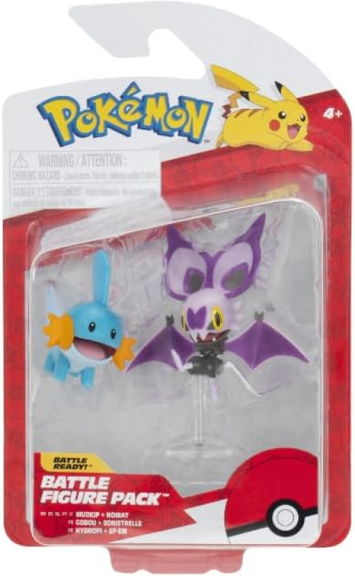 Pokemon Battle Figure Pack - Mudkip & Noibat