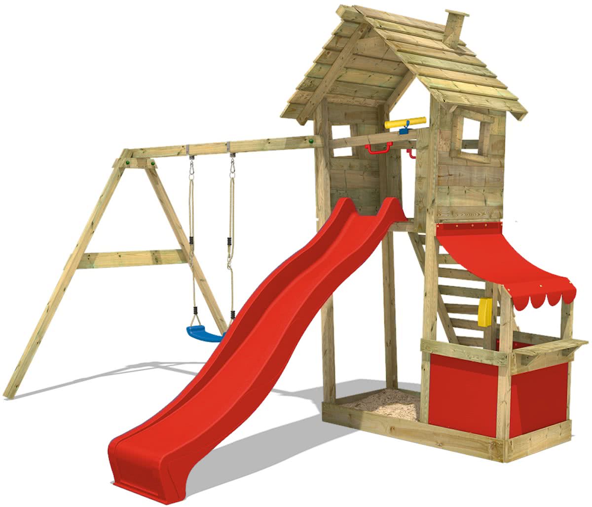 Speeltoestel WICKEY Smart Shop Klimtoren Rood