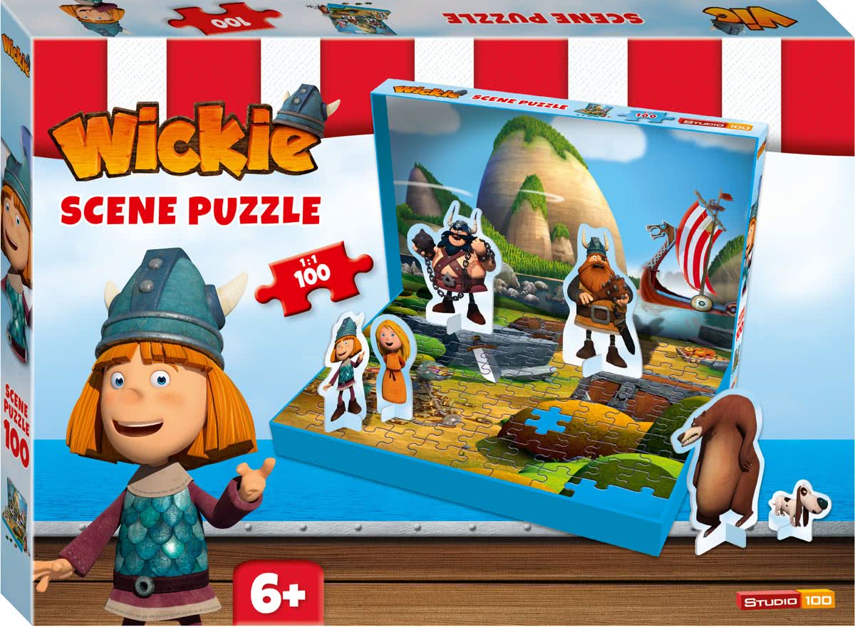 Wickie Scene Puzzel - 100 st - Legpuzzel