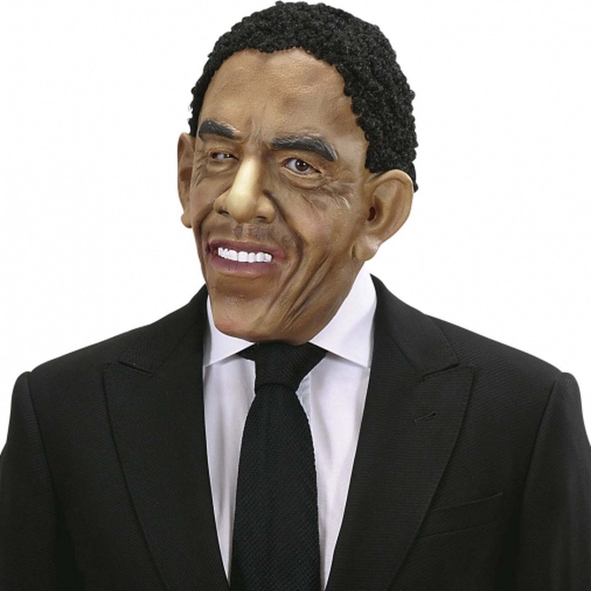 President Obama masker met pruik